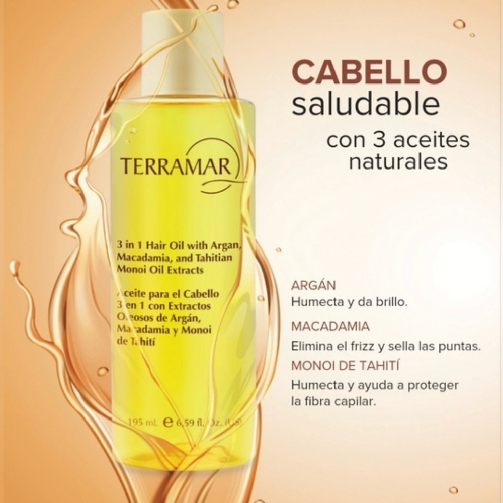 Terramar 3-in-1 Hair Oil with Natural Oils